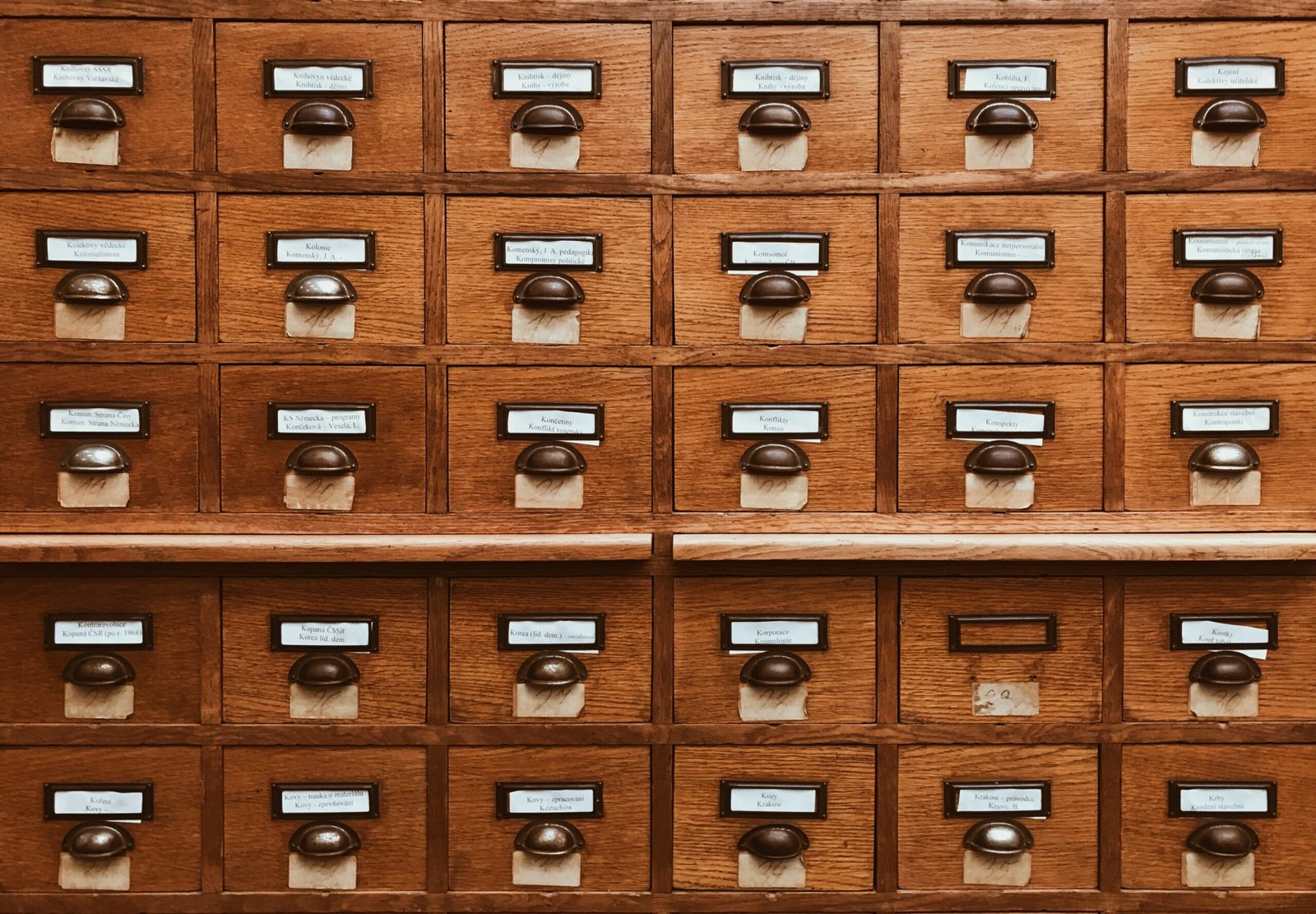 brown wooden drawer